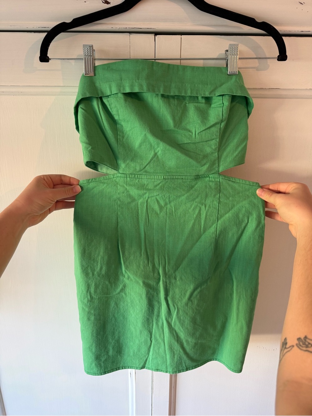 Green Strapless Mini Dress - Classic Summer Style